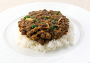 レンズ豆と粗挽きポークのキーマカレー