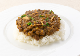 レンズ豆と粗挽きポークのキーマカレー