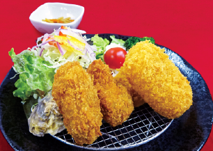 牡蠣とカニクリーム御膳